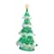 Glitzhome® 74.5"H Lighted Christmas 3D Mesh Tree Outdoor Decor